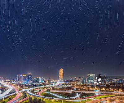 郑州城市星轨_创意图片
